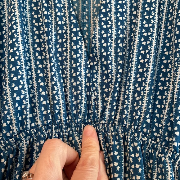 Dee & Ray Maxi Dress in Blue and White size S - Picture 6 of 12